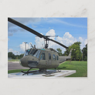 Carte Postale Vintage Vietnam Uh-1 Huey Military Helicopter