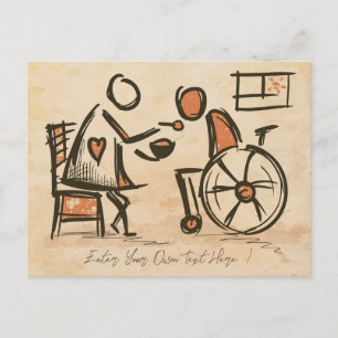 Carte Postale Vintage Vieux Mode Aide-soignant, Infirmière