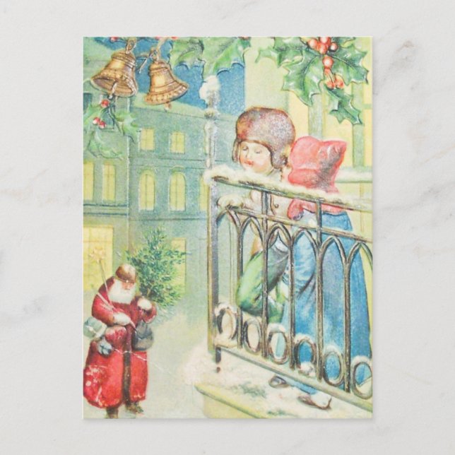 Carte postale vintage Vieux Noël (Devant)