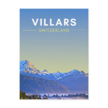 Vintage Villars Suisse Travel