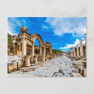 Carte Postale Vintage ville de voyage Izmir Turquie Ephesus Acro