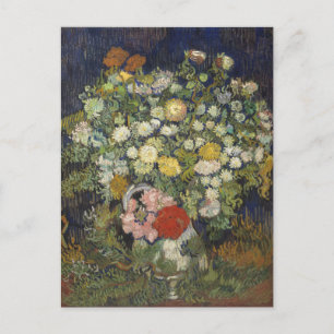 Carte Postale Vintage Vincent Van Gogh Bouquet de fleurs