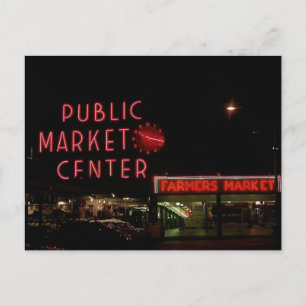 Carte postale Vintage Voir Pike Place Market Seatt