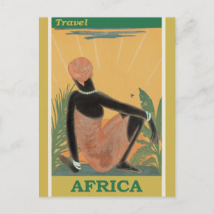 Carte Postale Vintage voyage Afrique Retro Tourisme