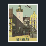 Carte postale Vintage voyage Allemagne<br><div class="desc">Carte postale Vintage voyage Allemagne</div>