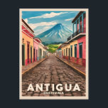 Carte Postale Vintage voyage Antigua Guatemala Retro Pittoresque<br><div class="desc">Revenez dans le temps avec ce design rétro d'inspiration voyage célébrant les rues enchanteresses d'Antigua,  Guatemala. Niché dans une ambiance nostalgique et un charme vintage,  cet article capte l'architecture coloniale vibrante d'Antigua,  les rues pavées et le majestueux volcan dans une esthétique rétro rappelant les affiches de voyage classiques d'antan.</div>
