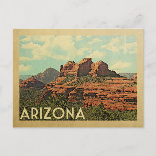 Carte Postale Vintage voyage Arizona Red Rocks