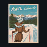 Carte Postale Vintage voyage Aspen Colorado Retro Graphisme<br><div class="desc">Découvrez la beauté à couper le souffle d'Aspen, dans le Colorado, avec ce design vintage inspiré du voyage. Abondant de nostalgie et d'allure intemporelle, ce design capture les montagnes majestueuses et les paysages pittoresques de cette destination emblématique des Rocheuses dans une esthétique rétro qui rappelle les affiches de voyage classiques...</div>