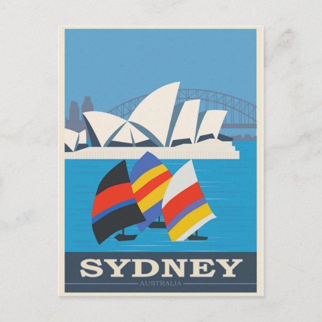 Carte postale Vintage voyage Australie Sydney (Devant)