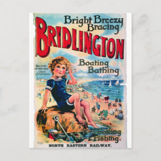 Carte postale Vintage voyage Bridlington England