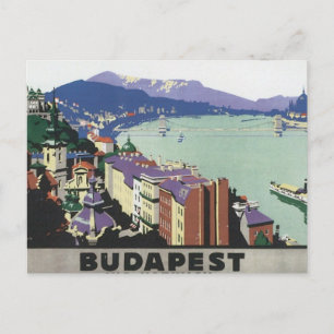 Carte Postale Vintage voyage Budapest Hongrie