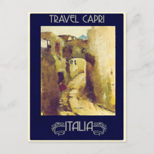 Carte postale Vintage voyage Capri, Italie