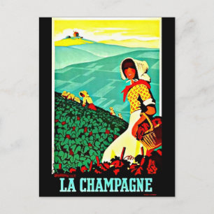 Carte postale Vintage voyage-Champagne