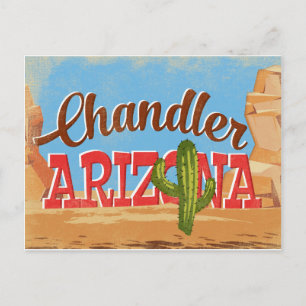 Carte Postale Vintage voyage Chandler Arizona