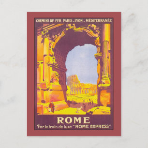 Carte Postale Vintage voyage, Colisée à Rome Italie Italie