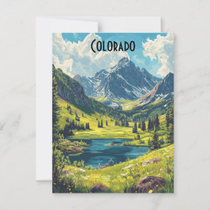 Carte postale Vintage voyage Colorado USA