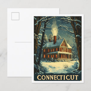 Carte Postale Vintage voyage Connecticut USA