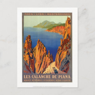 Carte Postale Vintage voyage Corse -