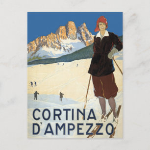 Carte Postale Vintage voyage Cortina d'Ampezzo, Italie Alpes de 