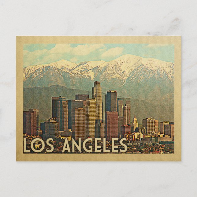 Carte Postale Vintage voyage de Los Angeles en Californie (Devant)