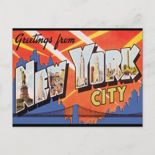 Carte Postale Vintage voyage de New York