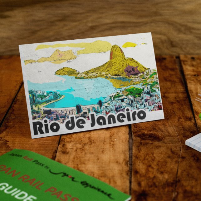 Carte Postale Vintage voyage de Rio de Janeiro (Rio de Janeiro Vintage Postcard)