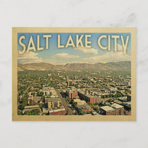 Carte Postale Vintage voyage de Salt Lake City Utah