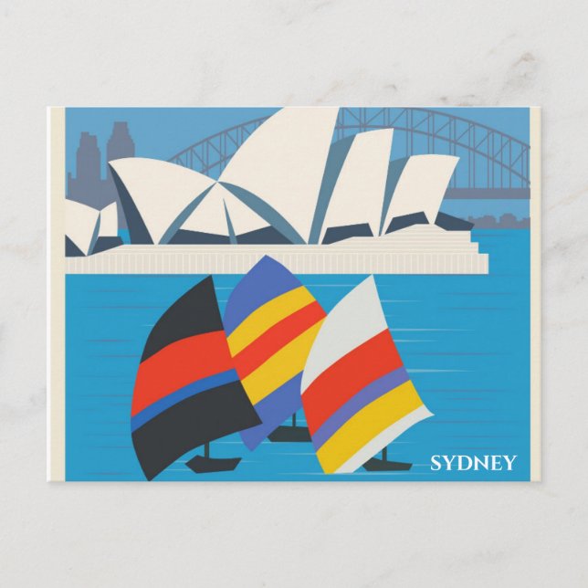 Carte Postale Vintage voyage de Sydney Australie (Devant)