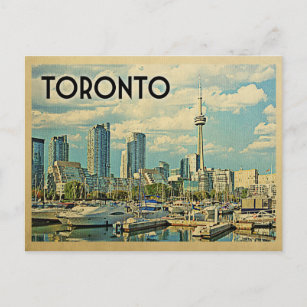 Carte Postale Vintage voyage de Toronto Canada
