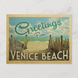 Carte Postale Vintage voyage de Venice Beach