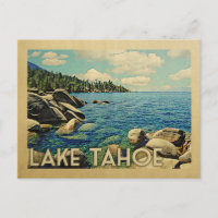 Vintage voyage du lac Tahoe