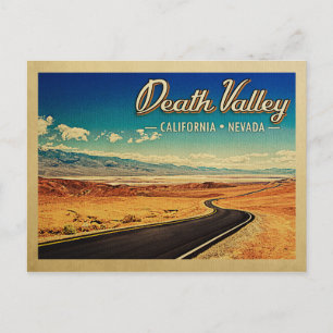 Carte Postale Vintage voyage du parc national de Death Valley