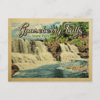 Vintage voyage du parc national de Gooseberry Fall