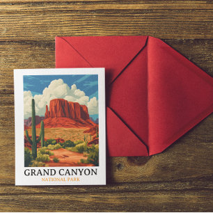 Carte Postale Vintage voyage du parc national du Grand Canyon