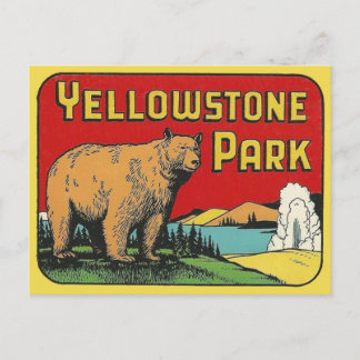 Carte postale Vintage voyage du parc national Yell