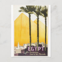 Carte postale Vintage voyage égyptienne