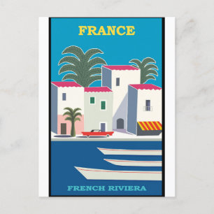 Carte postale Vintage voyage France Côte d'Azur