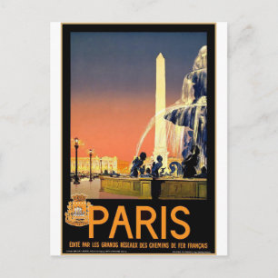 Carte postale Vintage voyage France Paris