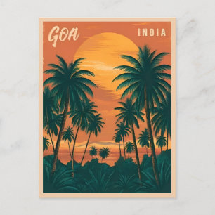 Carte Postale Vintage voyage Goa India Mer Retro Pittoresque