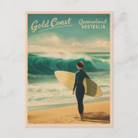 Vintage voyage Gold Coast Australie Retro Pittores