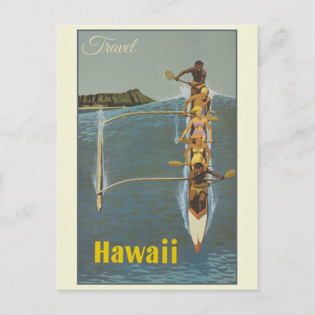 Carte Postale Vintage voyage Hawaii (Devant)