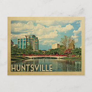 Carte Postale Vintage voyage Huntsville Alabama