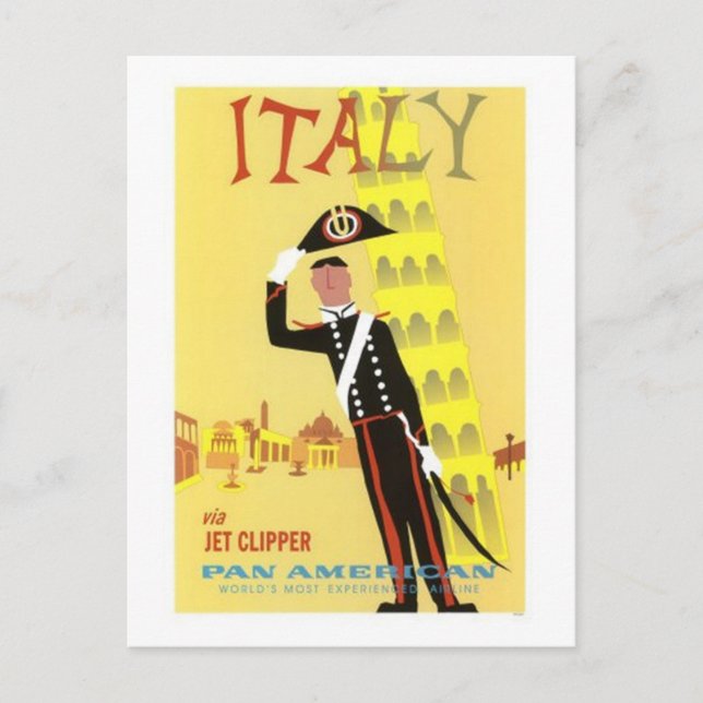 Carte Postale Vintage Voyage Italie - (Devant)