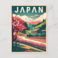 Vintage voyage Japon Sakura Cherry Blossom