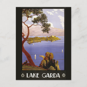 Carte postale Vintage voyage Lake Garda, Italie