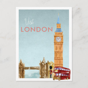 Carte postale for Sale avec l'œuvre « Jour de Londres » de l