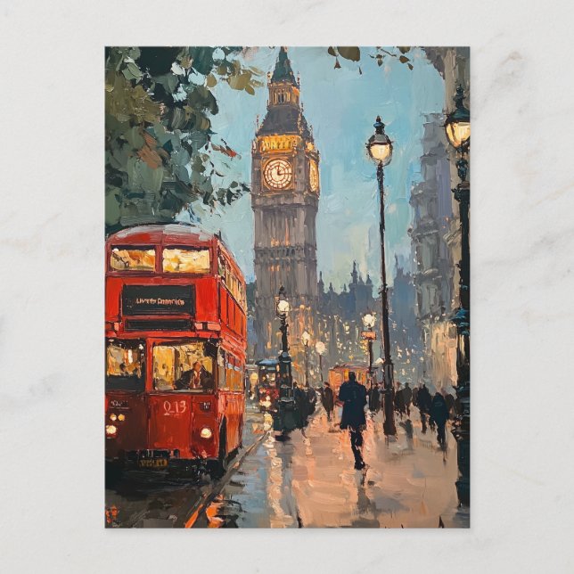 Carte postale Vintage voyage Londres (Devant)