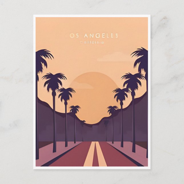 Carte Postale Vintage voyage Los angeles Californie Amérique (Devant)