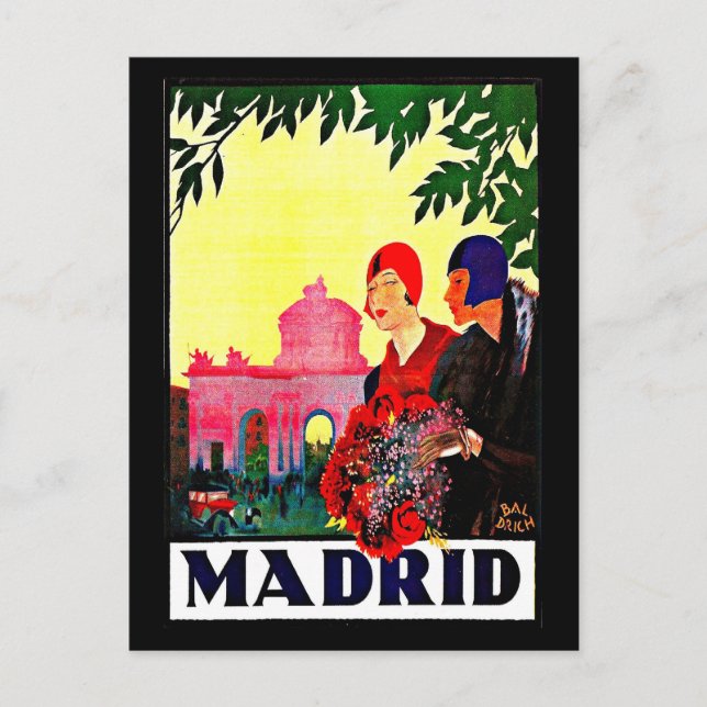 Carte postale Vintage voyage-Madrid (Devant)
