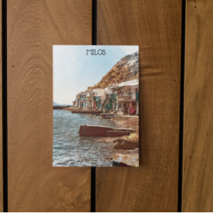 Carte Postale Vintage voyage Milos Grèce